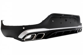 Diffusore Posteriore con Finalini di Scarico Silver Mercedes GLC Coupe Facelift C253 (2020-) GLC63 Design
