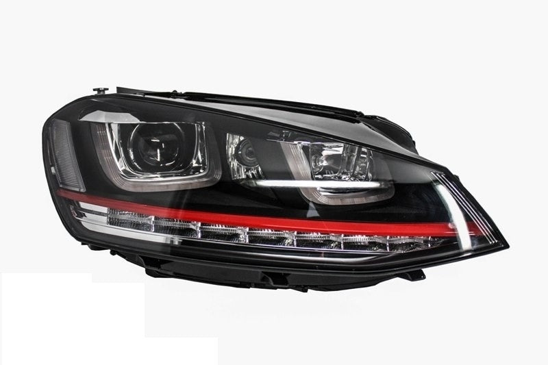 Fari Anteriori Guida a Destra 3D LED DRL VW Golf MK7 VII (2012-2017) RED R20 GTI Look LED Flowing Luce di svolta sequenziale dinamica