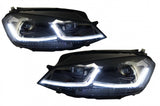 Fari Anteriori Guida a Destra LED VW Golf MK7 VII (2012-2017) Facelift MK7.5 R Line Look Luci di svolta dinamiche sequenziali