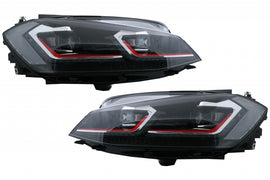 Fari Anteriori Guida a Destra LED VW Golf MK7.5 VII (2017+) GTI Look con Luci di svolta dinamiche sequenziali