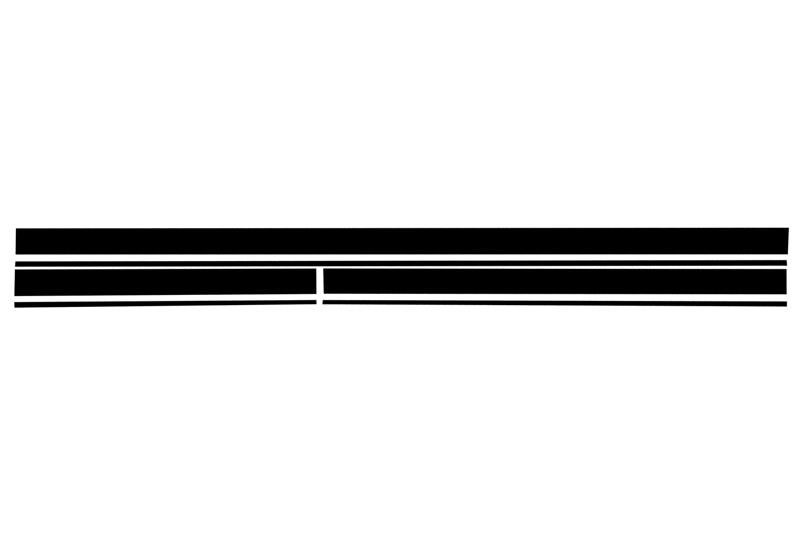 Set Sticker Nero Opaco Upper Bonnet Roof & Tailgate MERCEDES CLA W117 C117 X117 (2013-2016) Classe A W176 (2012-2018) 45 Design