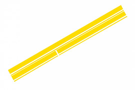 Set Sticker Matte Yellow Upper Bonnet Roof & Tailgate MERCEDES CLA W117 C117 X117 (2013-2016) Classe A W176 (2012-2018)