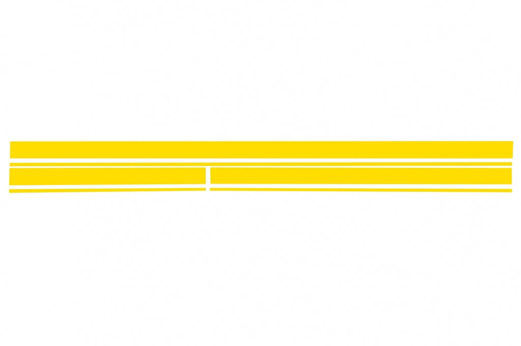 Set Sticker Matte Yellow Upper Bonnet Roof & Tailgate MERCEDES CLA W117 C117 X117 (2013-2016) Classe A W176 (2012-2018)