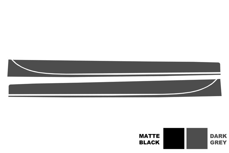 Adesivi laterali in vinile Dark Grey BMW Serie 3 F30 F31 (2011 +) M-Performance Design