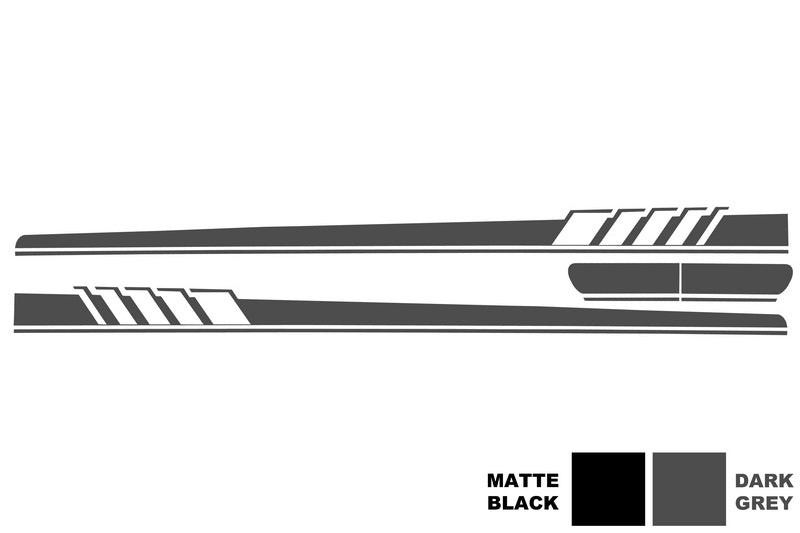 Adesivi laterali in vinile Dark Grey MERCEDES Classe C C205 Coupe A205 Cabriolet (2014-) C63 Design