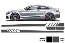 Carica l&#39;immagine nel visualizzatore di Gallery, Adesivi laterali in vinile Dark Grey MERCEDES Classe C C205 Coupe A205 Cabriolet (2014-) C63 Design