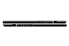 Load image into Gallery viewer, Adesivi laterali in vinile Nero Opaco Mercedes CLA W117 C117 X117 (2013-2016) Classe A W176 (2012 +)