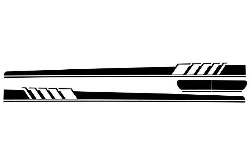 Adesivi laterali in vinile Nero Opaco MERCEDES Classe C C205 Coupe A205 Cabriolet (2014-) C63 Design