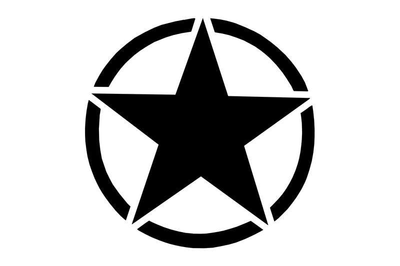 Sticker Star Universal Jeep Wrangler JK Truck or Other Cars nero