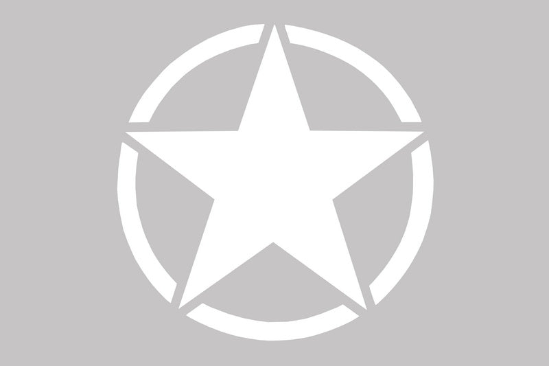 Sticker Star Universal Jeep Wrangler JK Truck or Other Cars Bianco