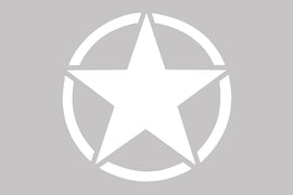 Sticker Star Universal Jeep Wrangler JK Truck or Other Cars Bianco