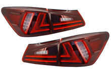 Load image into Gallery viewer, Fanali Posteriori Full LED Lexus IS XE20 (2006-2012) Light Bar Facelift New XE30 Red Clear