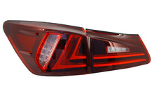 Load image into Gallery viewer, Fanali Posteriori Full LED Lexus IS XE20 (2006-2012) Light Bar Facelift New XE30 Red Clear