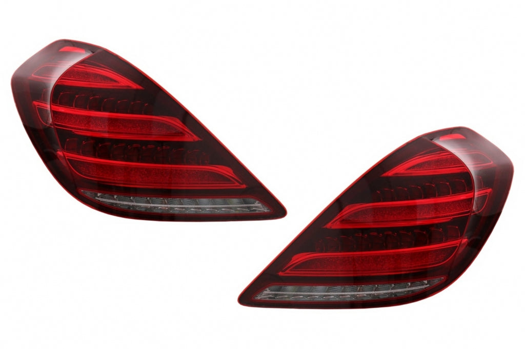 Fanali Posteriori Full LED Mercedes Classe S W222 (2013-2017) con Luci di svolta dinamiche sequenziali Facelift Design