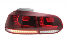 Carica l&#39;immagine nel visualizzatore di Gallery, Fanali Posteriori Full LED VW Golf MK6 VI (2008-2013) Cherry Red R20 GTI Design (Guida a Sinistra e Guida a Destra)