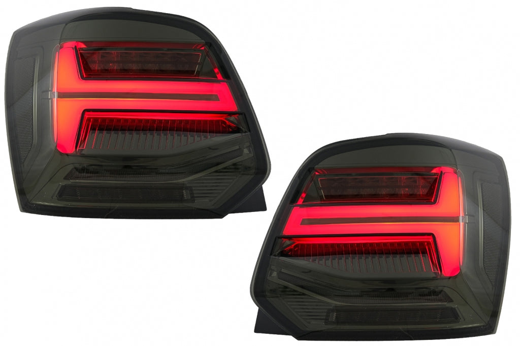 Fanali Posteriori Full LED VW Polo 6R 6C 61 (2011-2017) Luci di svolta dinamiche sequenziali Vento Look Smoke