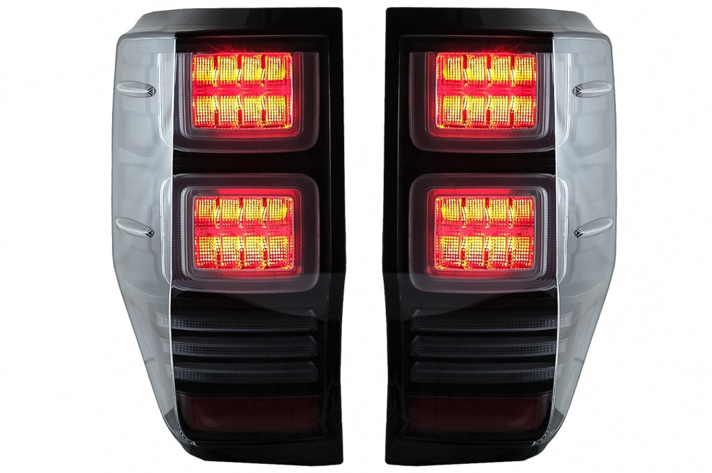 Fanali Posteriori LED Ford Ranger (2012-2018) Clear con Luci di svolta dinamiche sequenziali