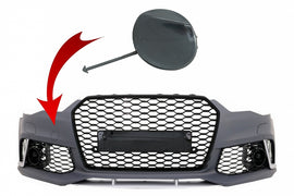 Tow Hook Cover Paraurti Anteriore Audi A6 C7 4G Facelift (2011-2018) RS6 Design