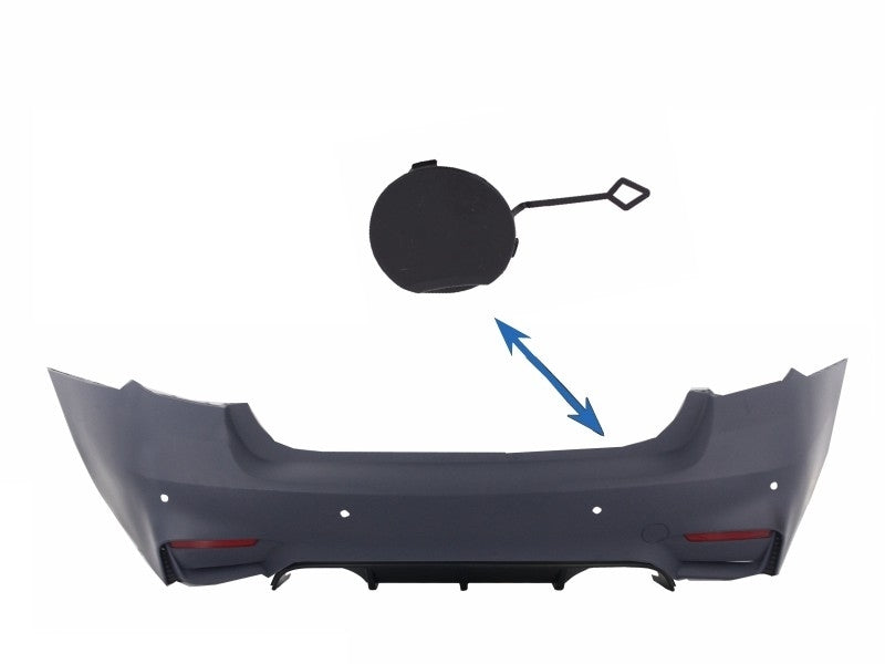 Tow Hook Cover Paraurti Posteriore BMW Serie 3 F30 (2011 +) M3 M-tech Design