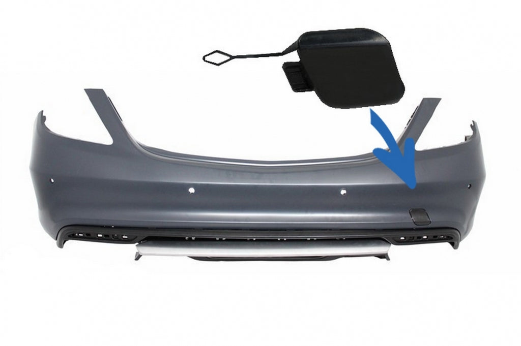 Tow Hook Cover Mercedes Classe S W222 (2013-06.2017) solo per Paraurti Posteriore S63 / S65 Design