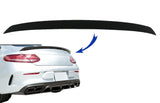 Spoiler Portellone Mercedes C238 Classe E Coupe (2016+) Design Nero Opaco