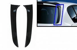 Alette Laterali Spoiler Vetro BMW Serie 1 F20 F21 (2011-2019) Nero Lucido