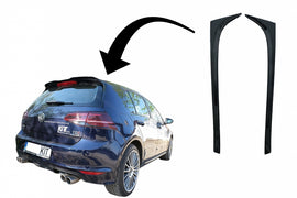 Alette Laterali Spoiler Vetro VW Golf MK7 e MK7.5 (2012-2020) GTI Design Nero Lucido