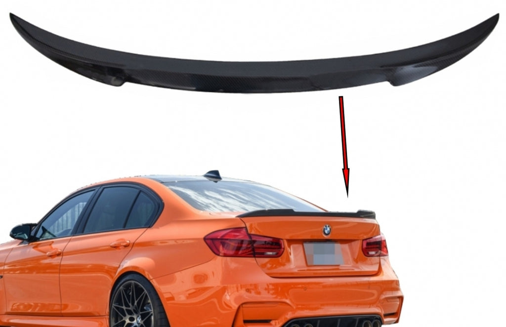 Spoiler bagagliaio BMW Serie 3 F30 F80 (2011-2018) M4 Design Vero Carbonio