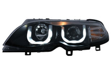 Load image into Gallery viewer, Fari Anteriori LED Angel Eyes BMW Serie 3 E46 Facelift Limousine Touring (2001-2005) Nero