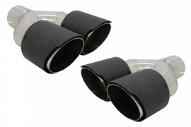 Finali di scarico in carbonio finitura lucidata Inlet 6.1cm