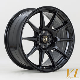 Cerchio in Lega Rota BDR 17x8.25 4x100/108 ET30 Gloss Black