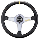 Sparco L550 Volate 63 mm Piatto Pelle nera Raggi in alluminio