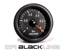 Load image into Gallery viewer, DFI Blackline Universal Manometro da 52mm - Vacuum (Bar)