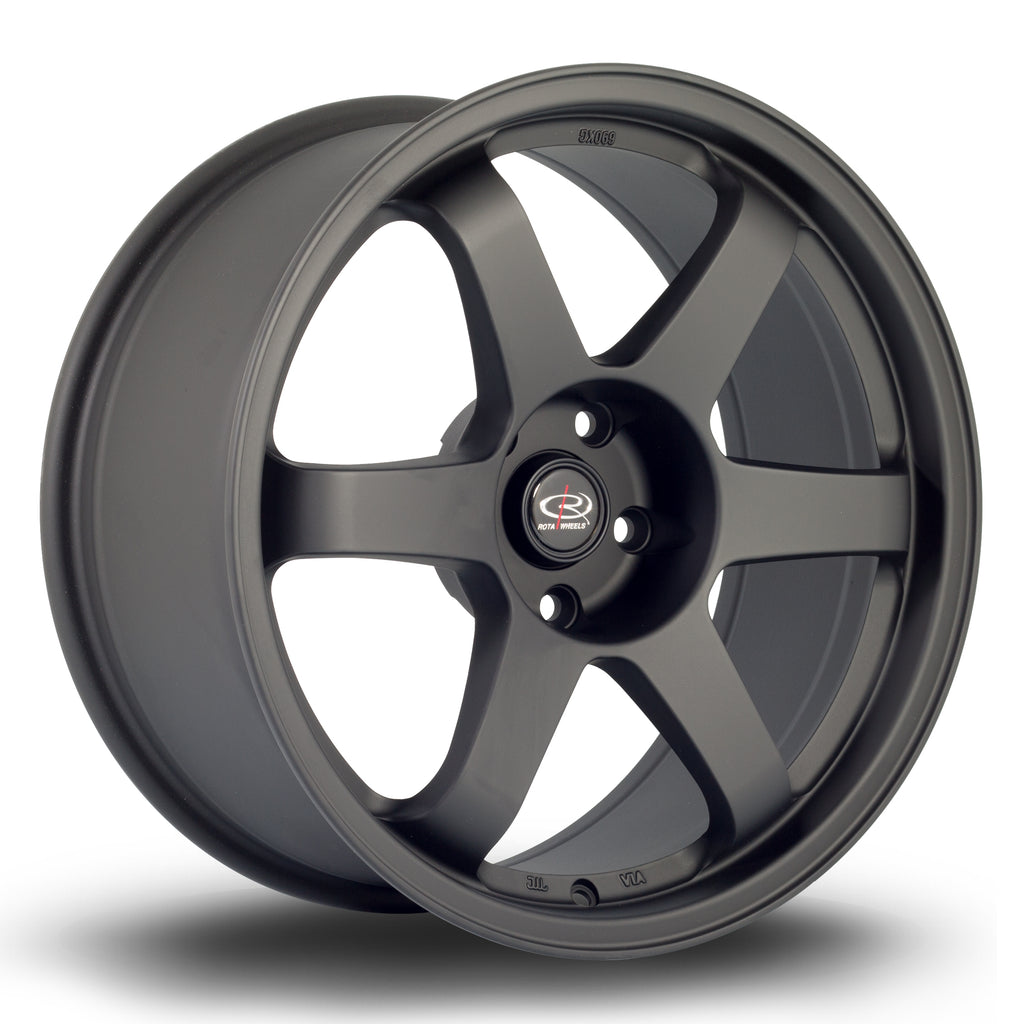 Cerchio in Lega Rota Grid 18x8.5 5x114.3 ET20 Satin Black