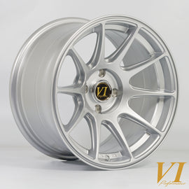 Cerchio in Lega Rota BDR 15x8.25 4x100 ET0 Silver