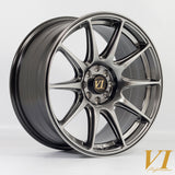 Cerchio in Lega Rota BDR 17x8.25 4x100/108 ET30 Hyper Black