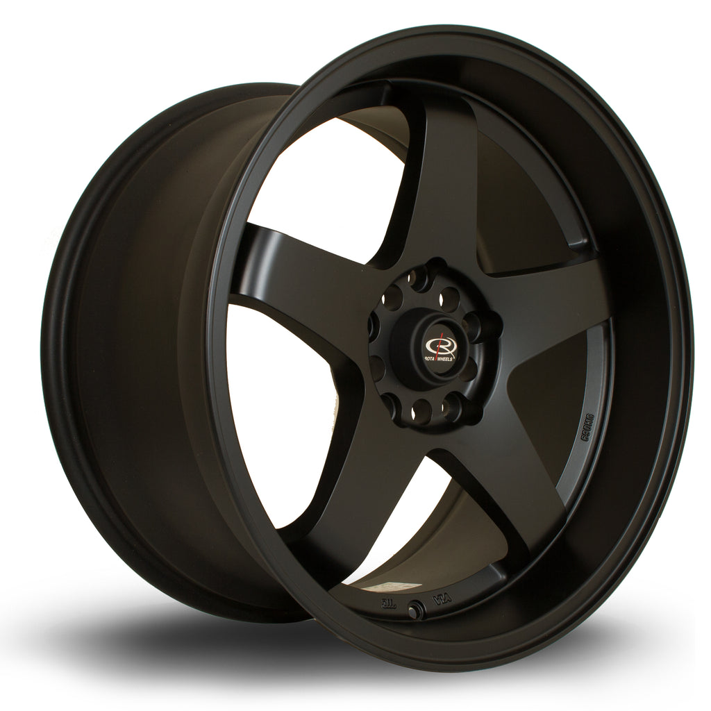 Cerchio in Lega Rota GTR-D 18x9.5 5x114.3 ET25 Flat Black