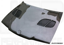 Carica l&#39;immagine nel visualizzatore di Gallery, BMW E36 4dr 91-97 GT-R Cofano in Carbonio con prese d&#39;aria