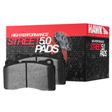 Pasticche Hawk HPS 5.0 anteriori, 05-10 Ford Mustang GT / 05-10 Mustang V6 4.0 / 07-08 Shelby GT / 2011 Mustang V6 3.7 / 12-14 Mustang GT