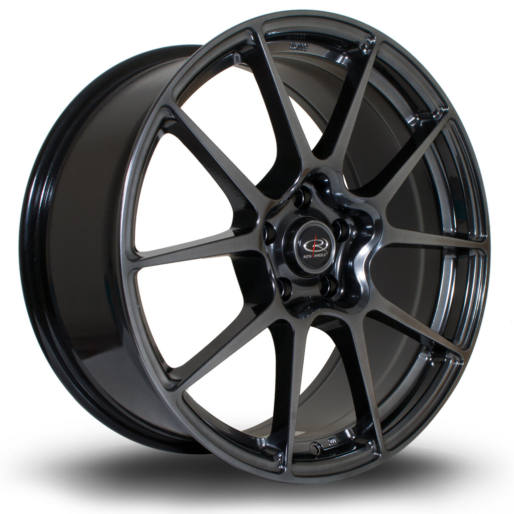 Cerchio in Lega Rota AR10 19x8.5 5x114.3 ET44 Hyper Black