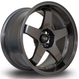 Cerchio in Lega Rota GTR-D 18x10 5x114.3 ET35 Gunmetal