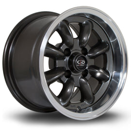 Cerchio in Lega Rota RB 13x8 4x100 ET4 Gunmetal Polished Lip