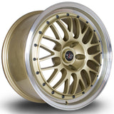 Cerchio in Lega Rota MC3 18x8.5 5x100 ET35 Gold Polished Lip
