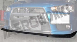 Mitsubishi Lancer Evo X 08/- Lip Paraurti Anteriore RT style in Carbonio