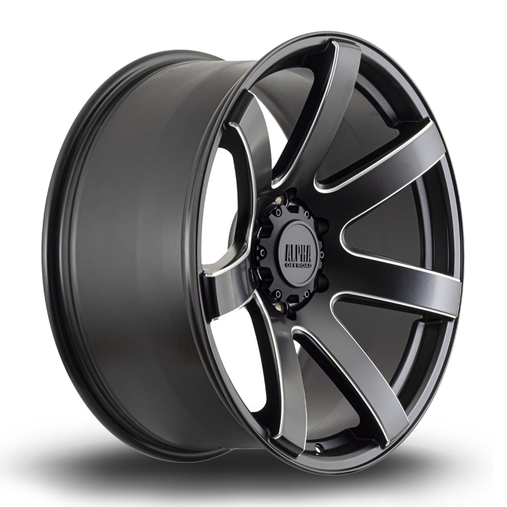 Cerchio in Lega Rota Gauntlet 20x9 6x139.7 ET10 Satin Black Machined Spokes