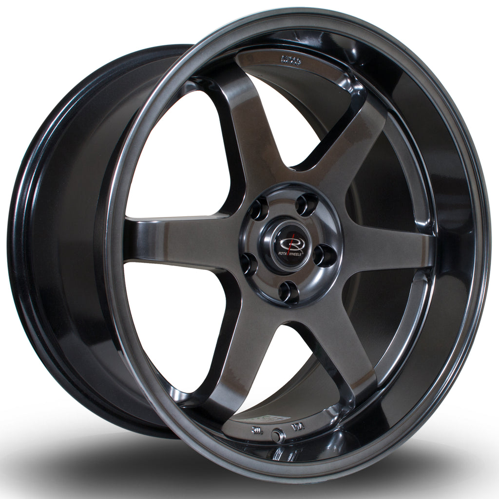 Cerchio in Lega Rota Grid 19x10 5x112 ET25 Hyper Black