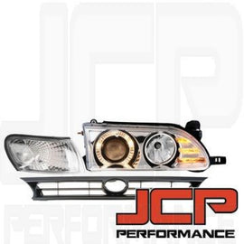 Toyota Toyota Corolla 92/96 E10 3dr HB Fari Anteriori Angeleye chrome