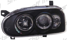 Carica l&#39;immagine nel visualizzatore di Gallery, VW Golf MK3 Fari Anteriori Angeleye Neri