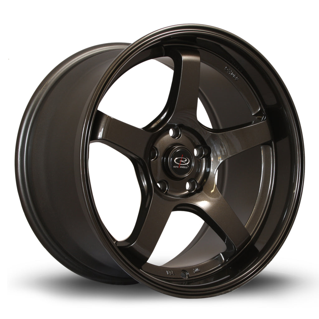 Cerchio in Lega Rota RT5 18x9.5 5x120 ET35 Gunmetal