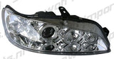 Peugeot 306 97-99 Fari Anteriori Angeleye Chrome